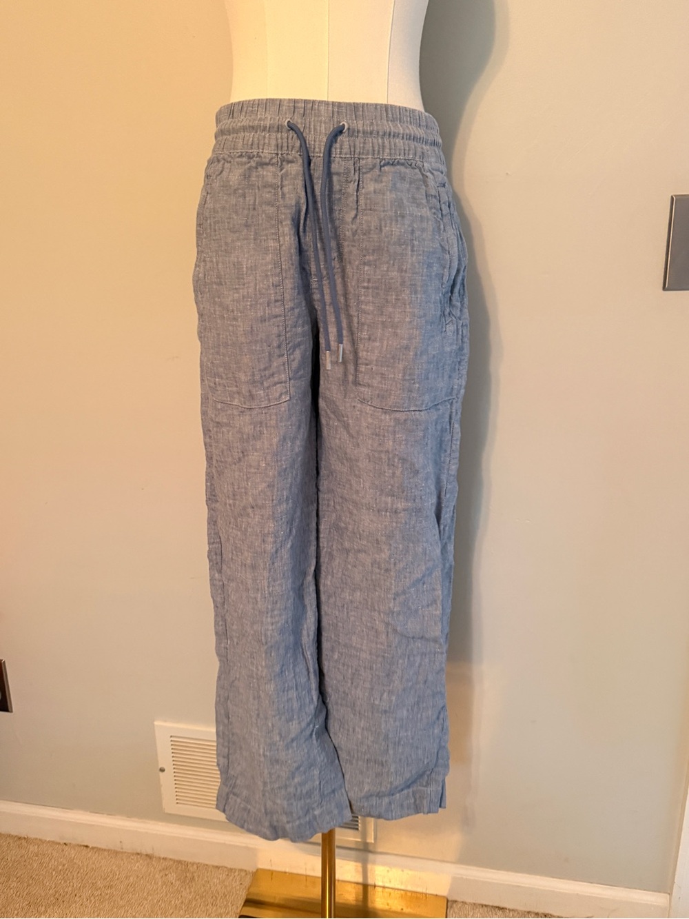 Athleta Wide Leg Linen Pants